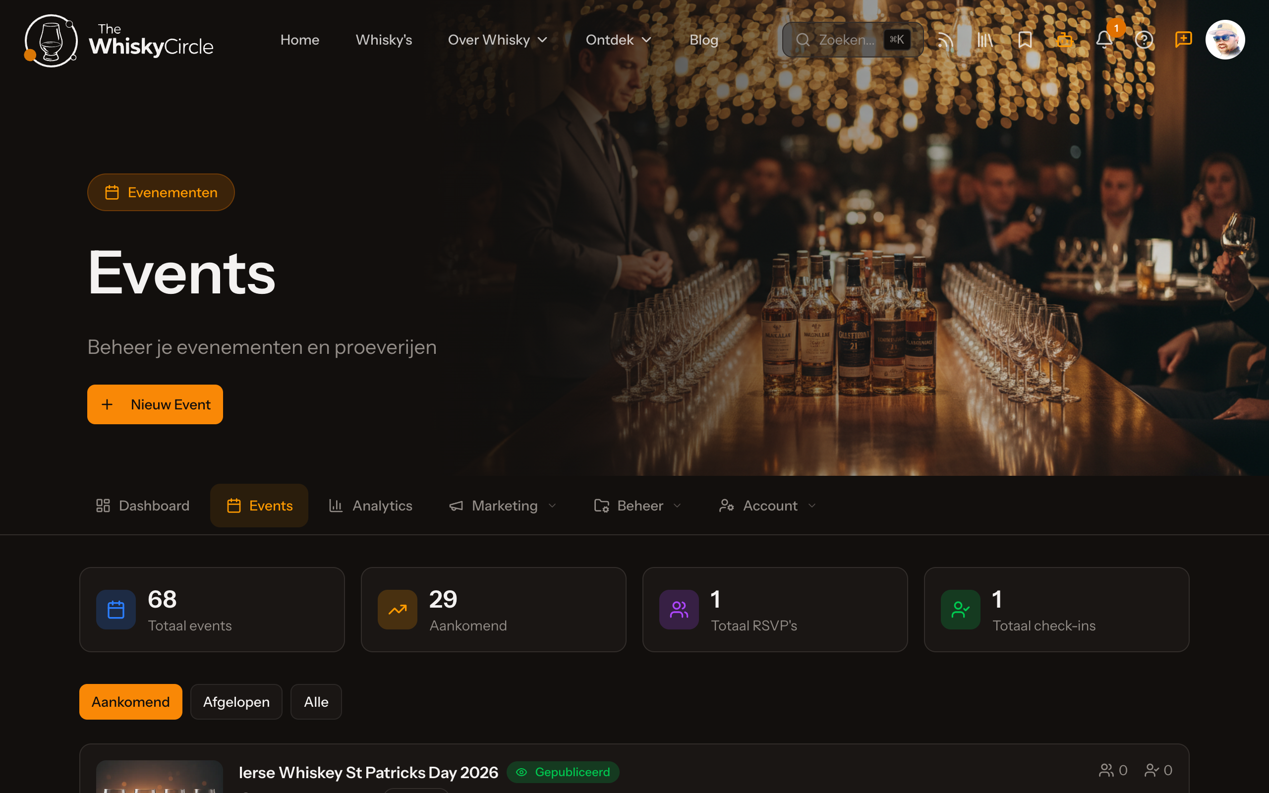 Events & Check-ins